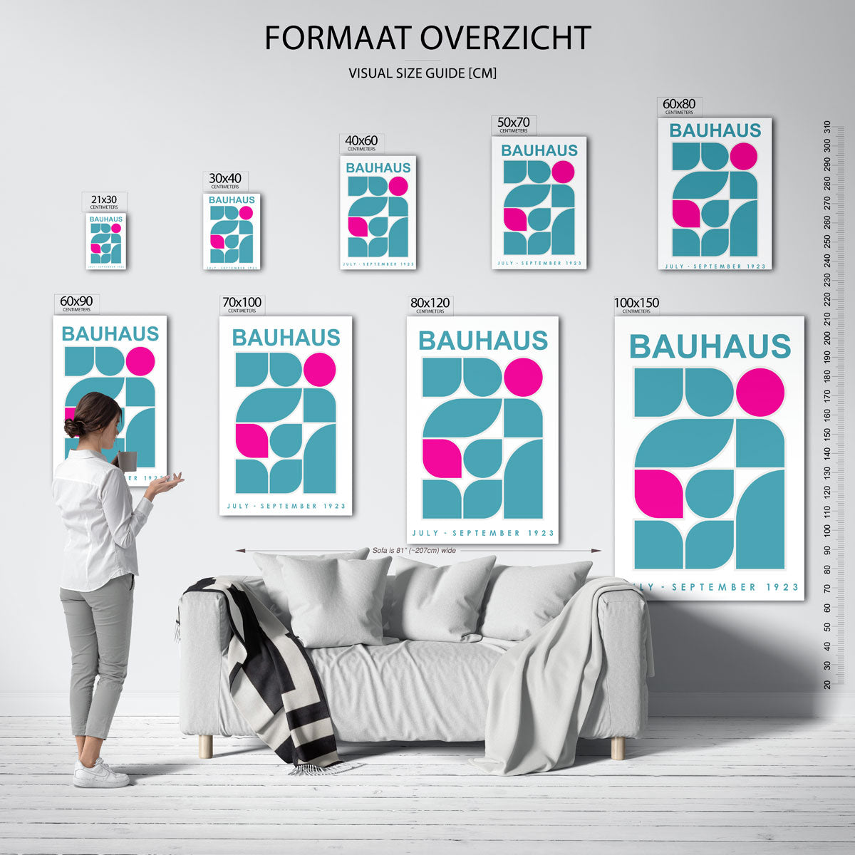 Vormen en kleurvlakken Poster