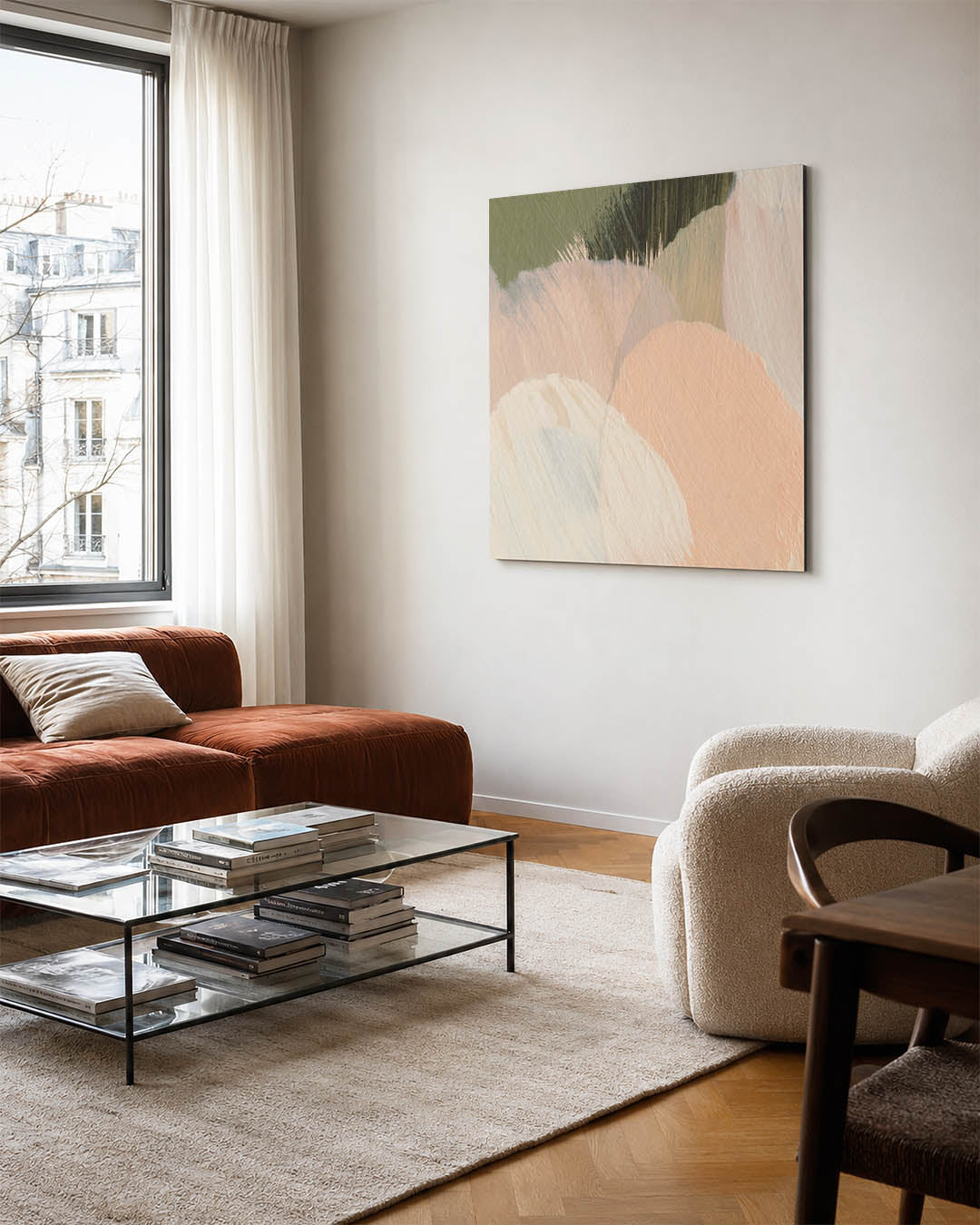 Organische vormen compositie Kunstwerk