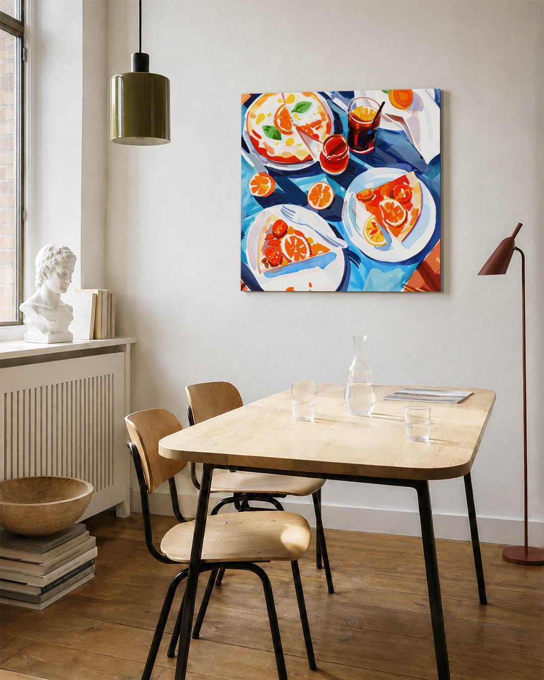 Levendige tafelscène Kunstwerk