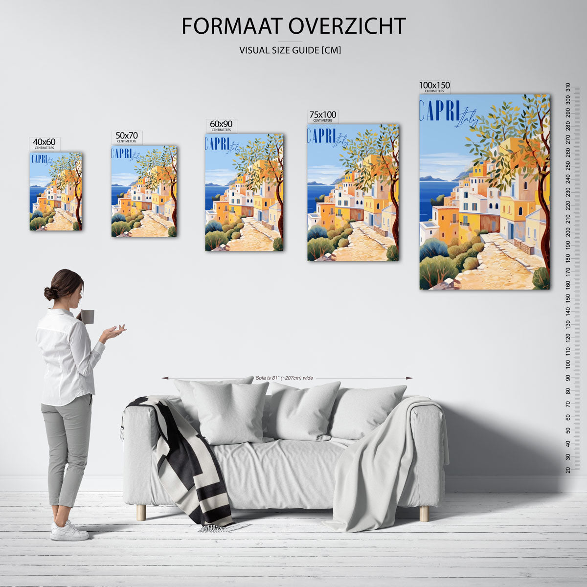 Zonnige kustlijn Kunstwerk