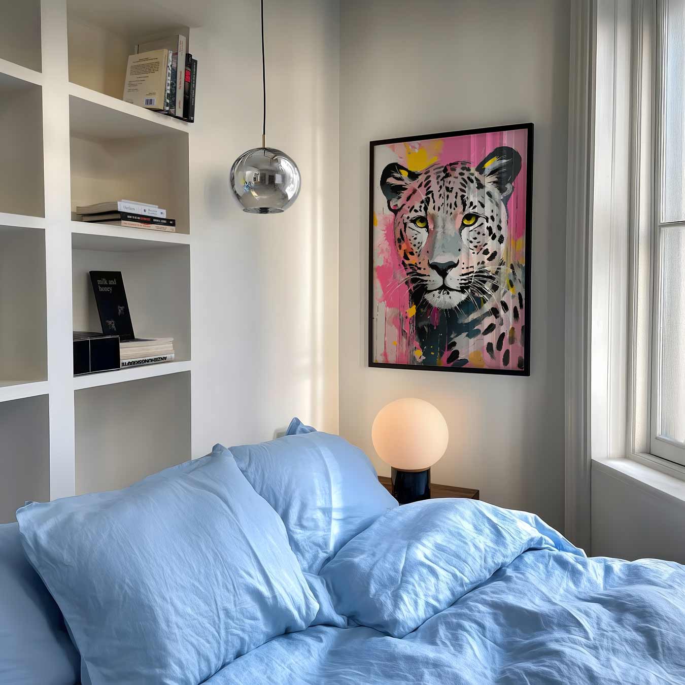 Dromerige Luipaard Kunstprint Poster-WallArtistic