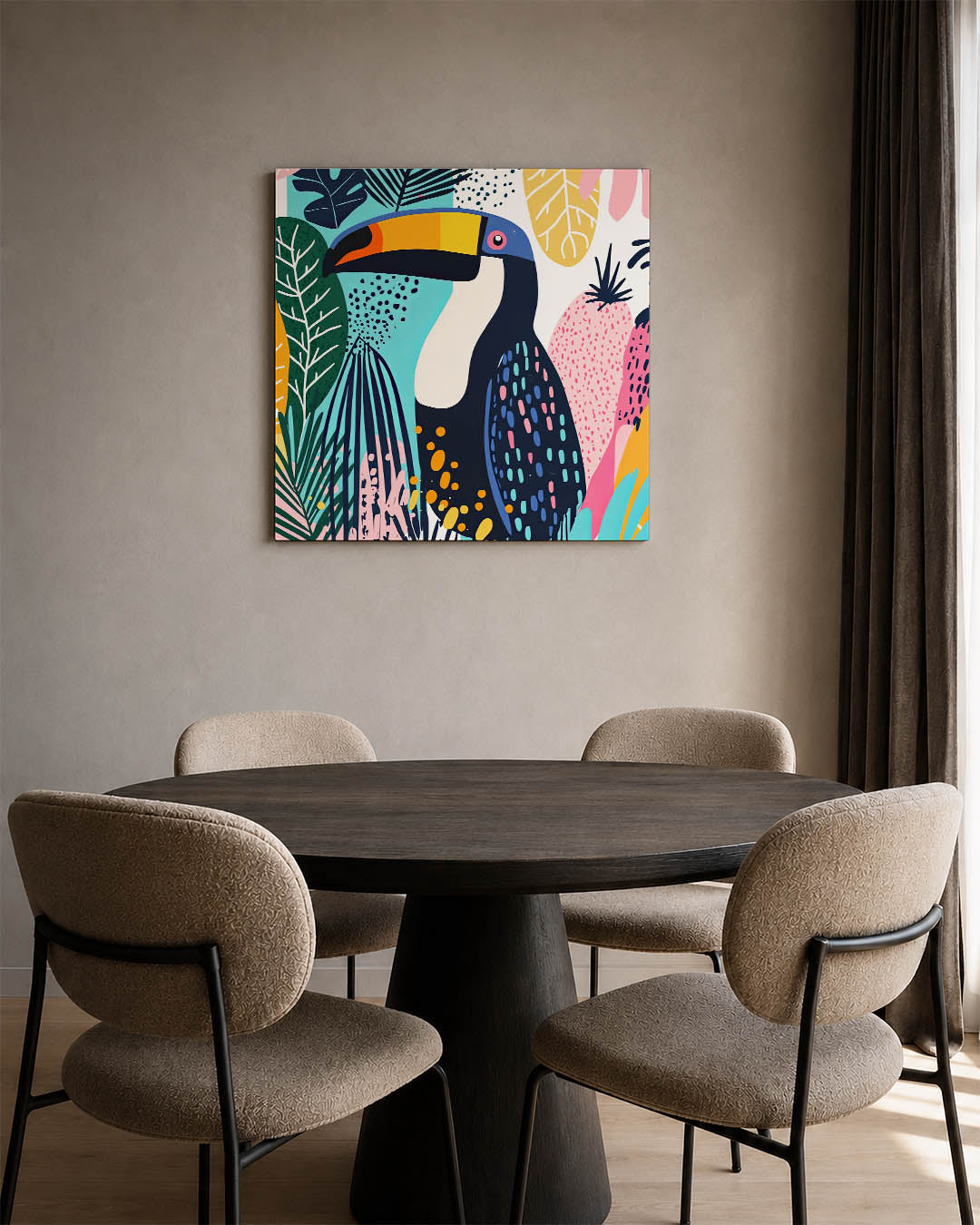 Vrolijke toekan illustratie Kunstwerk
