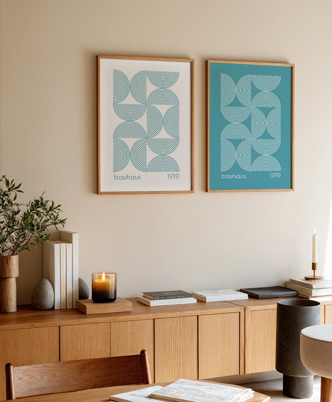 Cirkelpatroon harmonie Posterset