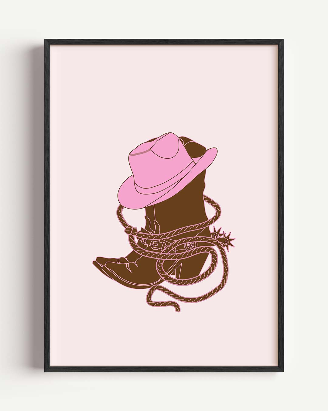 Stoere Cowboy Chic Poster-WallArtistic