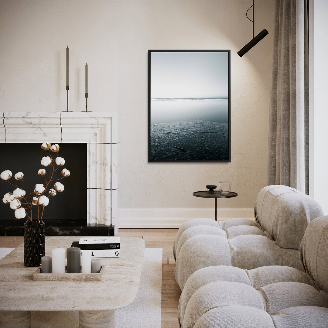 Rustige waterlandschap Kunstwerk