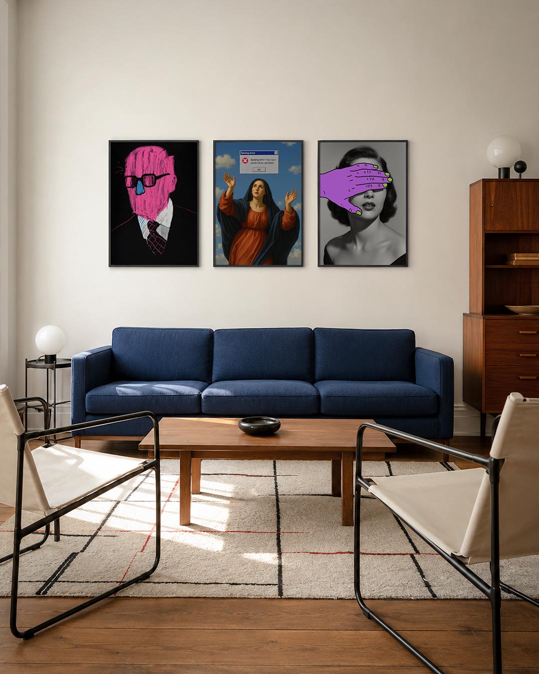 Kleurrijke portretvormen Posterset
