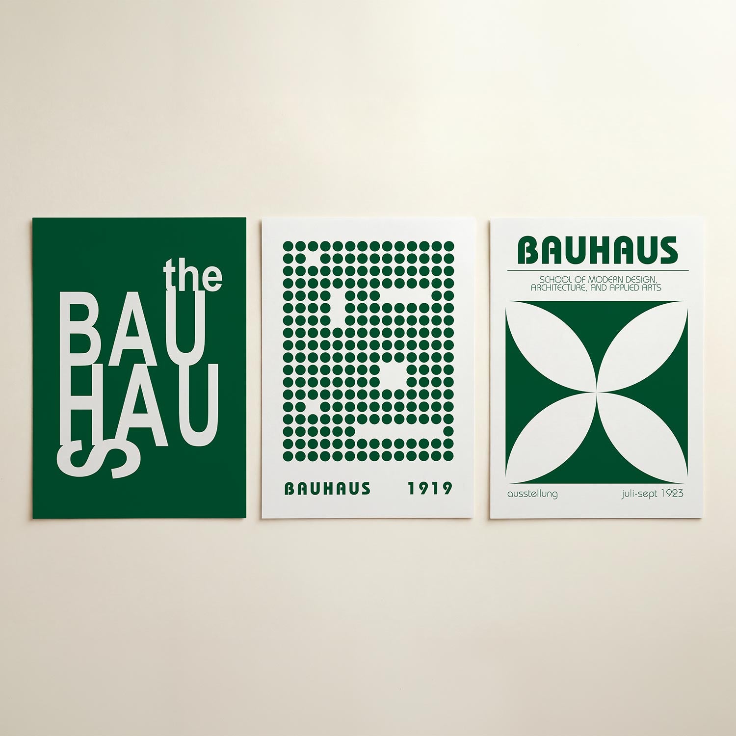 Typografisch spel Posterset