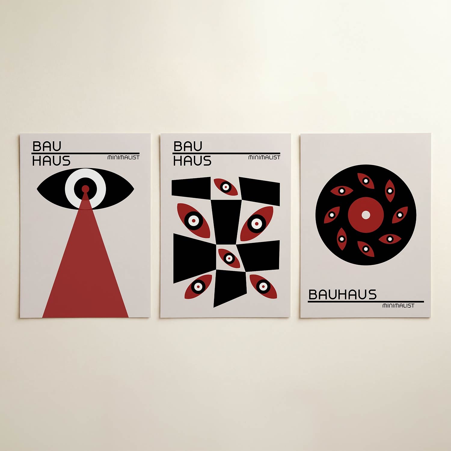 Oog en lichtstraal Posterset
