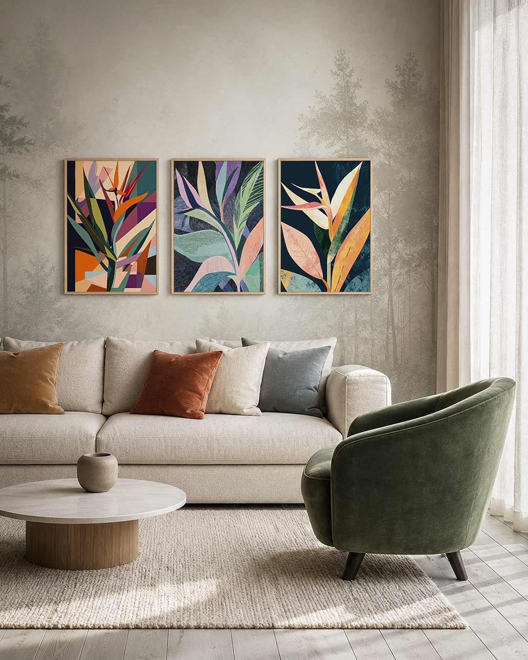 Vorm en kleurenspel Posterset