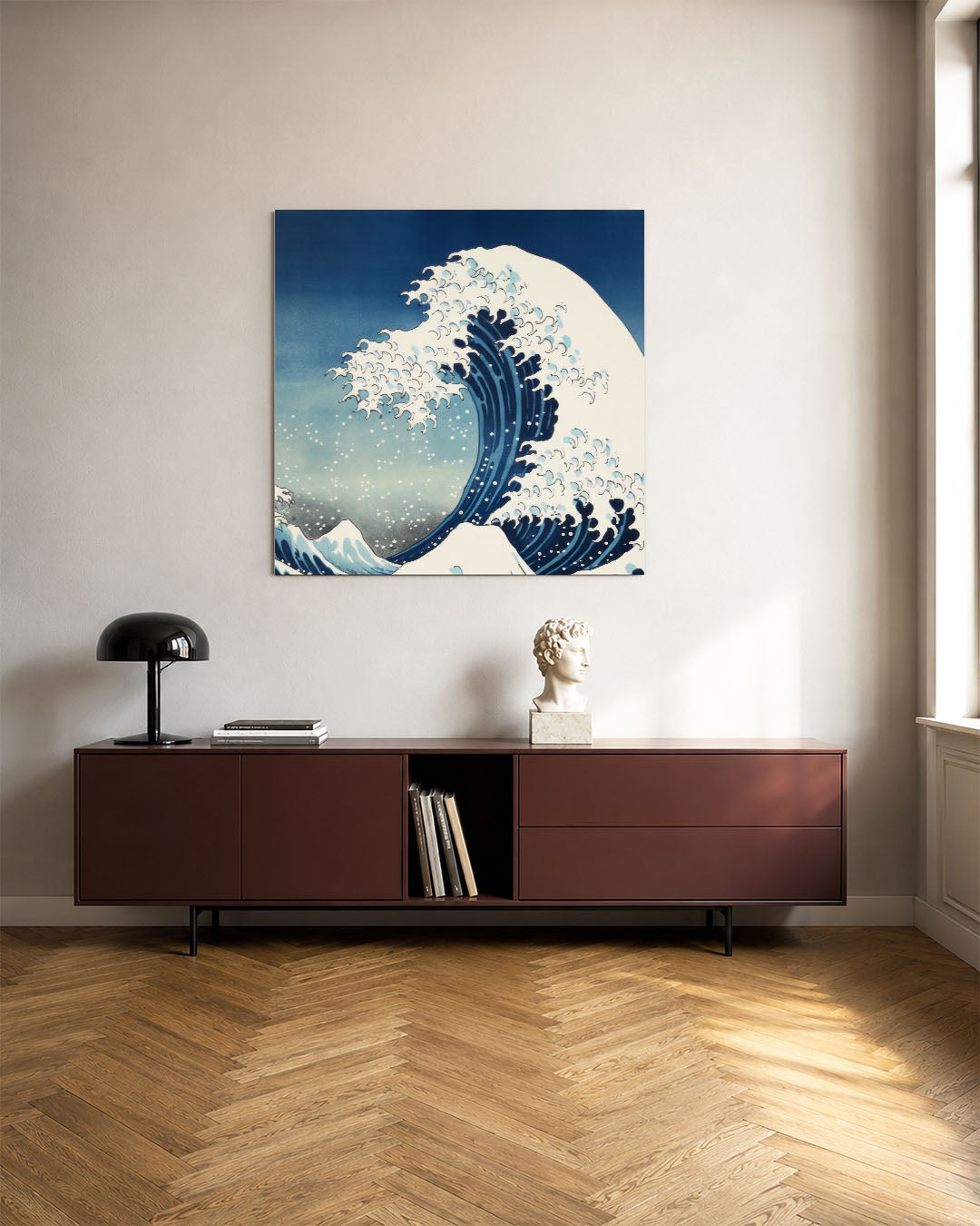 Dynamische golf Kunstwerk