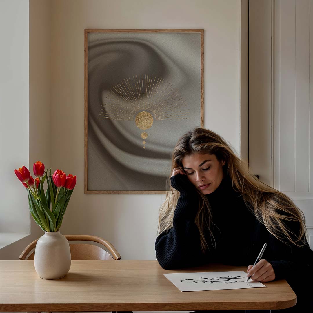Stralende Zon Inspiratie Poster-WallArtistic