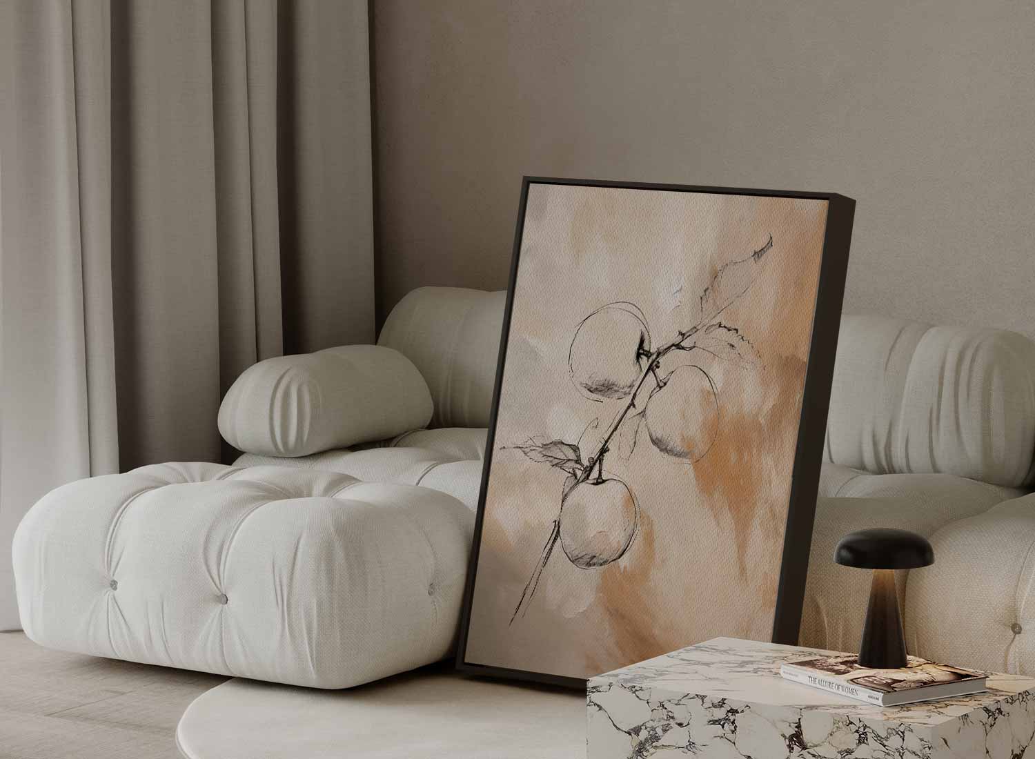 Elegante Appelstudie Kunstwerk-canvas-dibond-plexiglas-wanddecoratie-WallArtistic