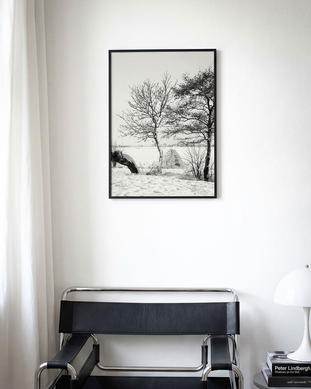Winterlandschap met bomen Poster