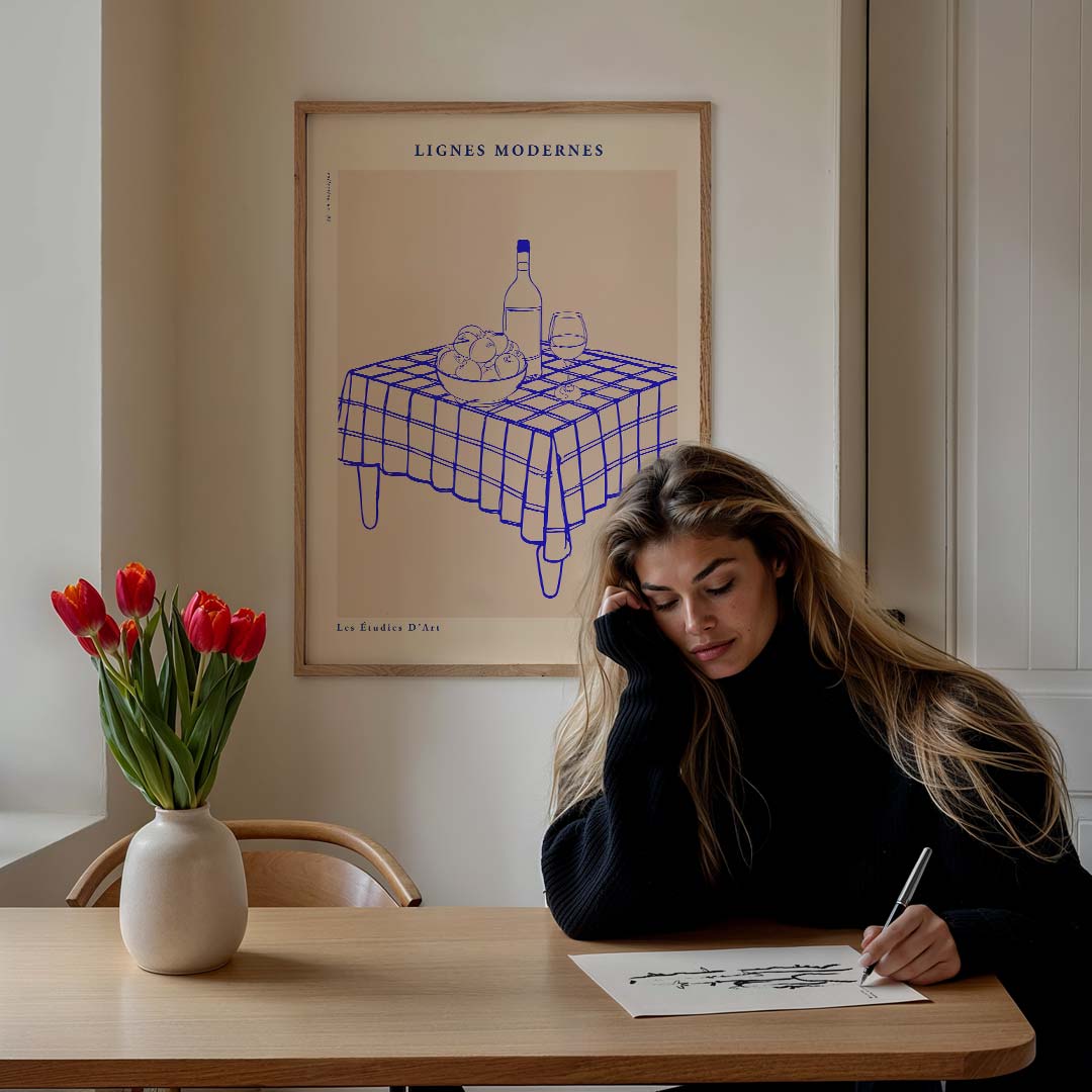Moderne Stijllijnen Poster-WallArtistic