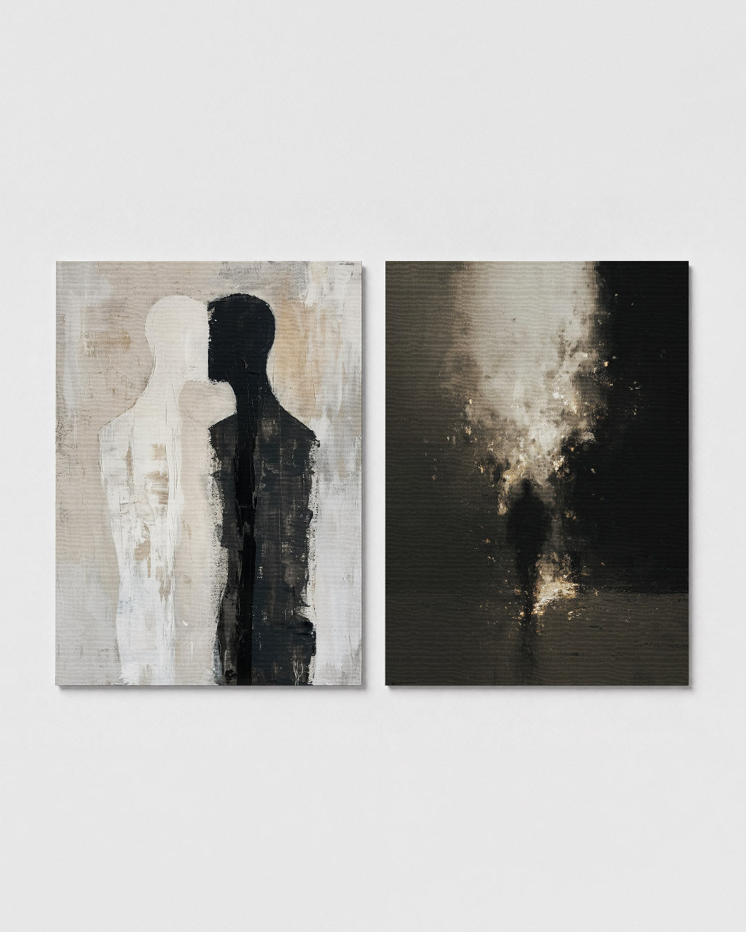Contrasterende silhouetten Posterset