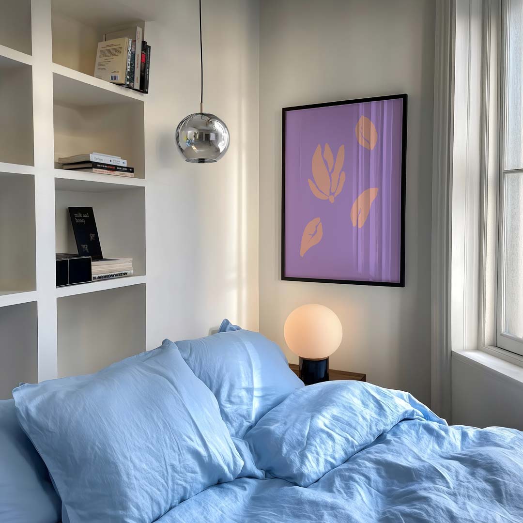 Vrolijke Bloemenposter in Pastelkleuren Poster-WallArtistic