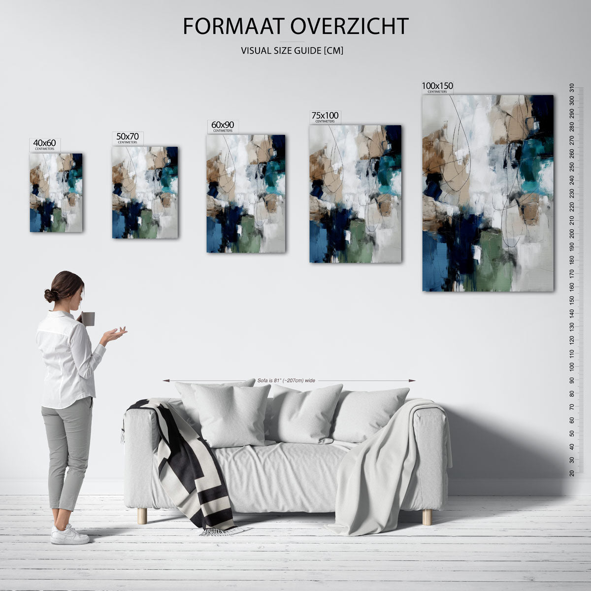 Kleurencompositie Kunstwerk