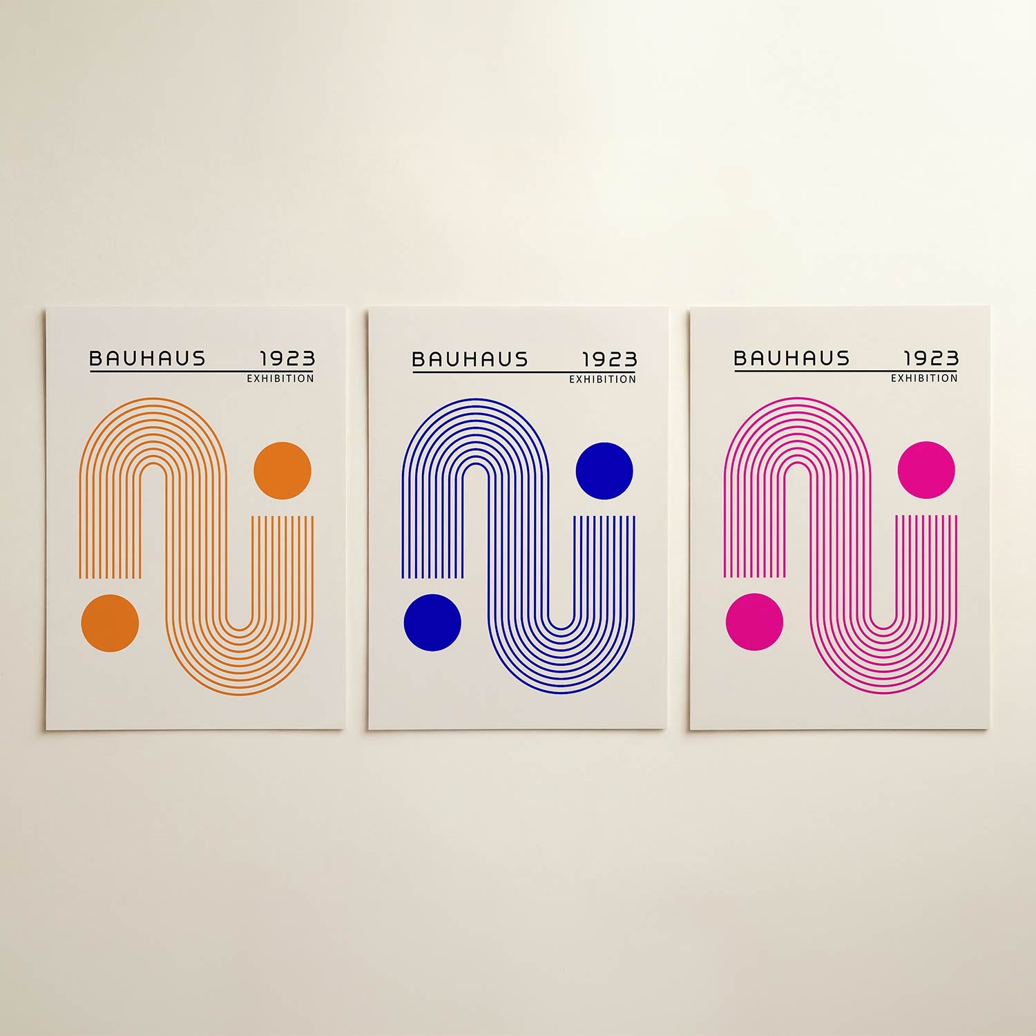 Lijnen en cirkel Posterset