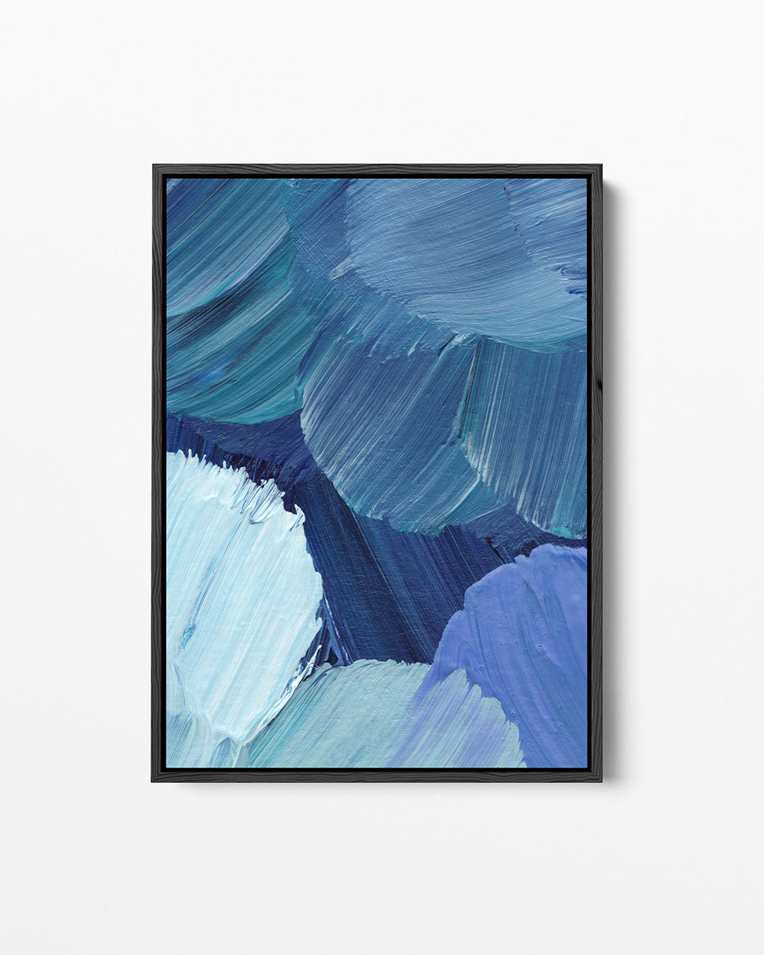 Dynamische blauwtinten Kunstwerk