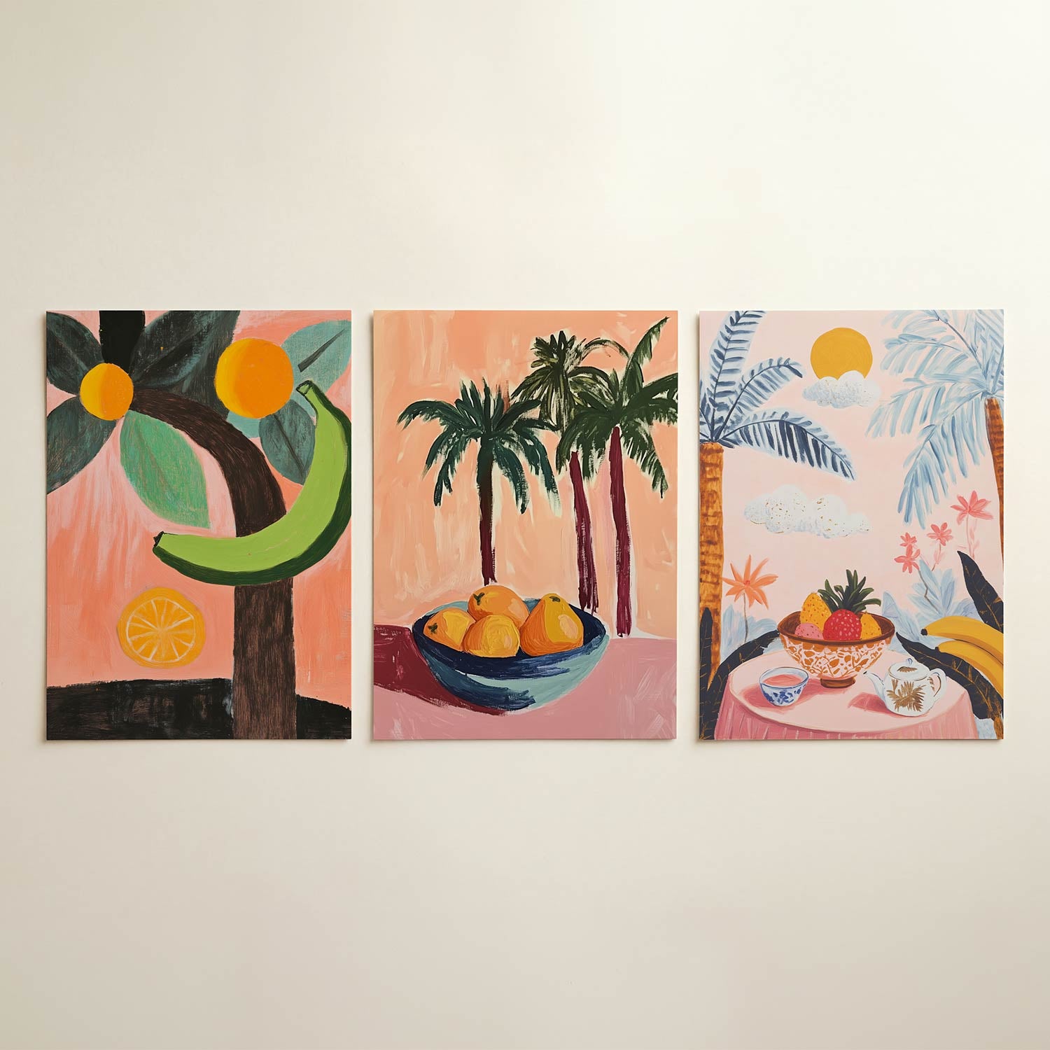 Fruitige vormen Posterset