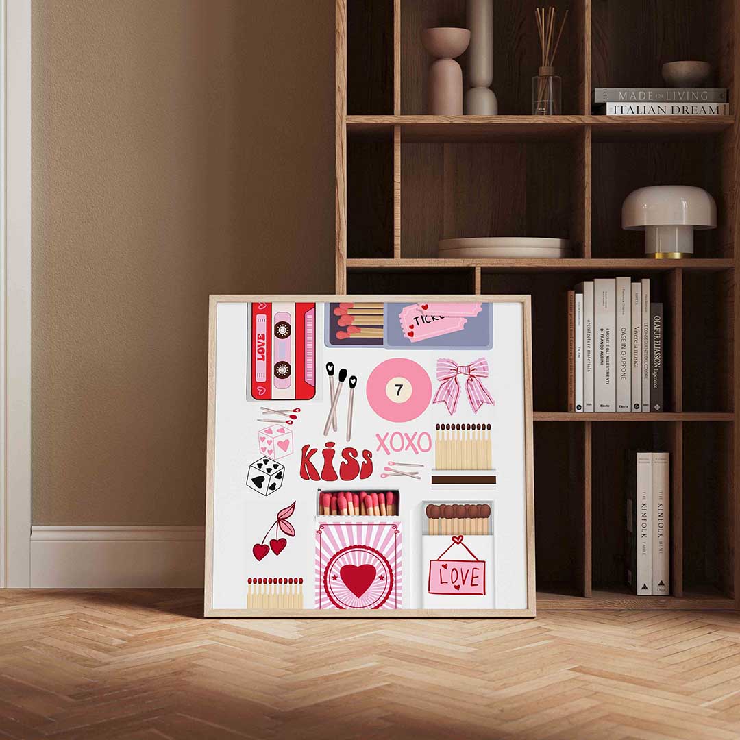 Liefdevolle symbolen Poster