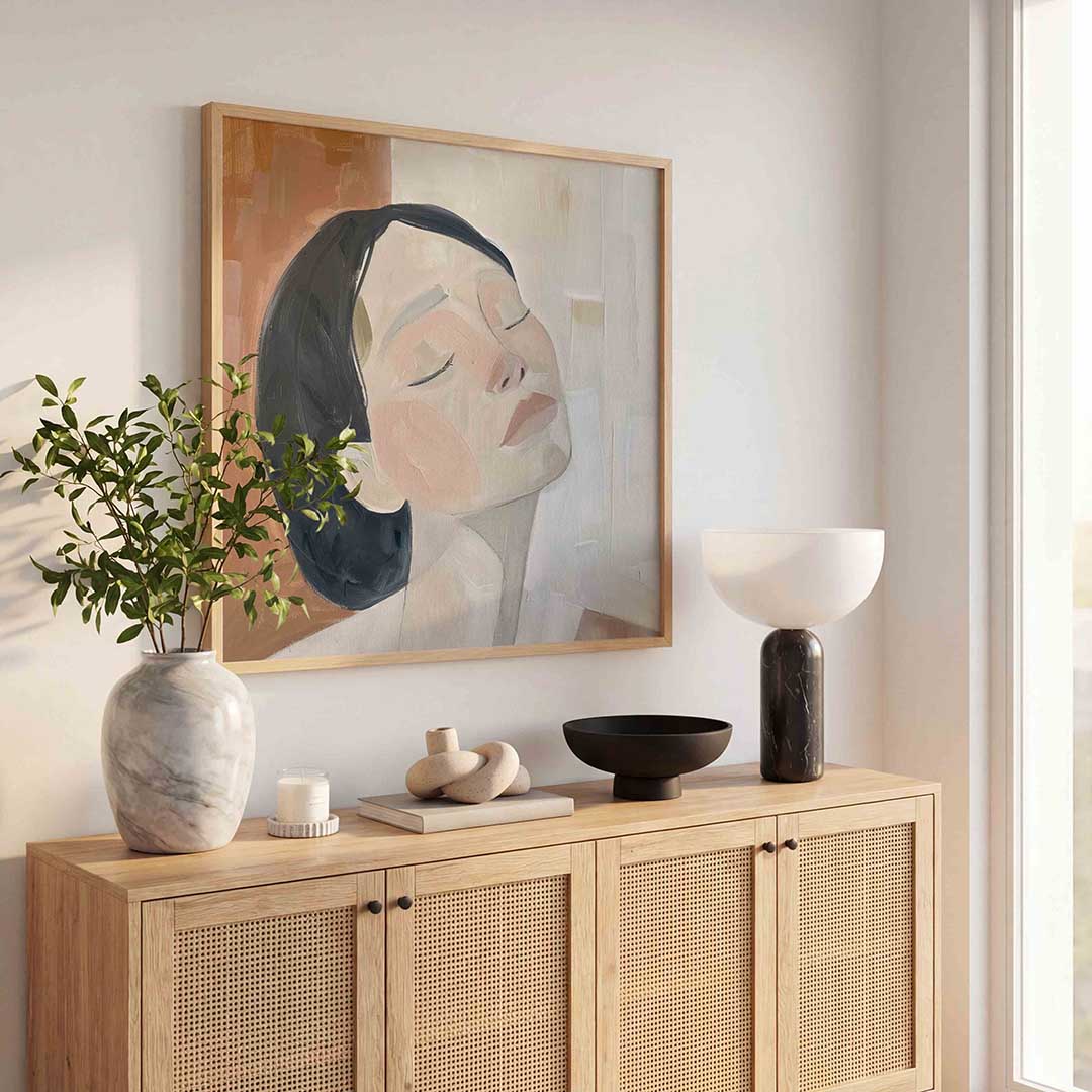 Vrouwelijk gezicht Poster