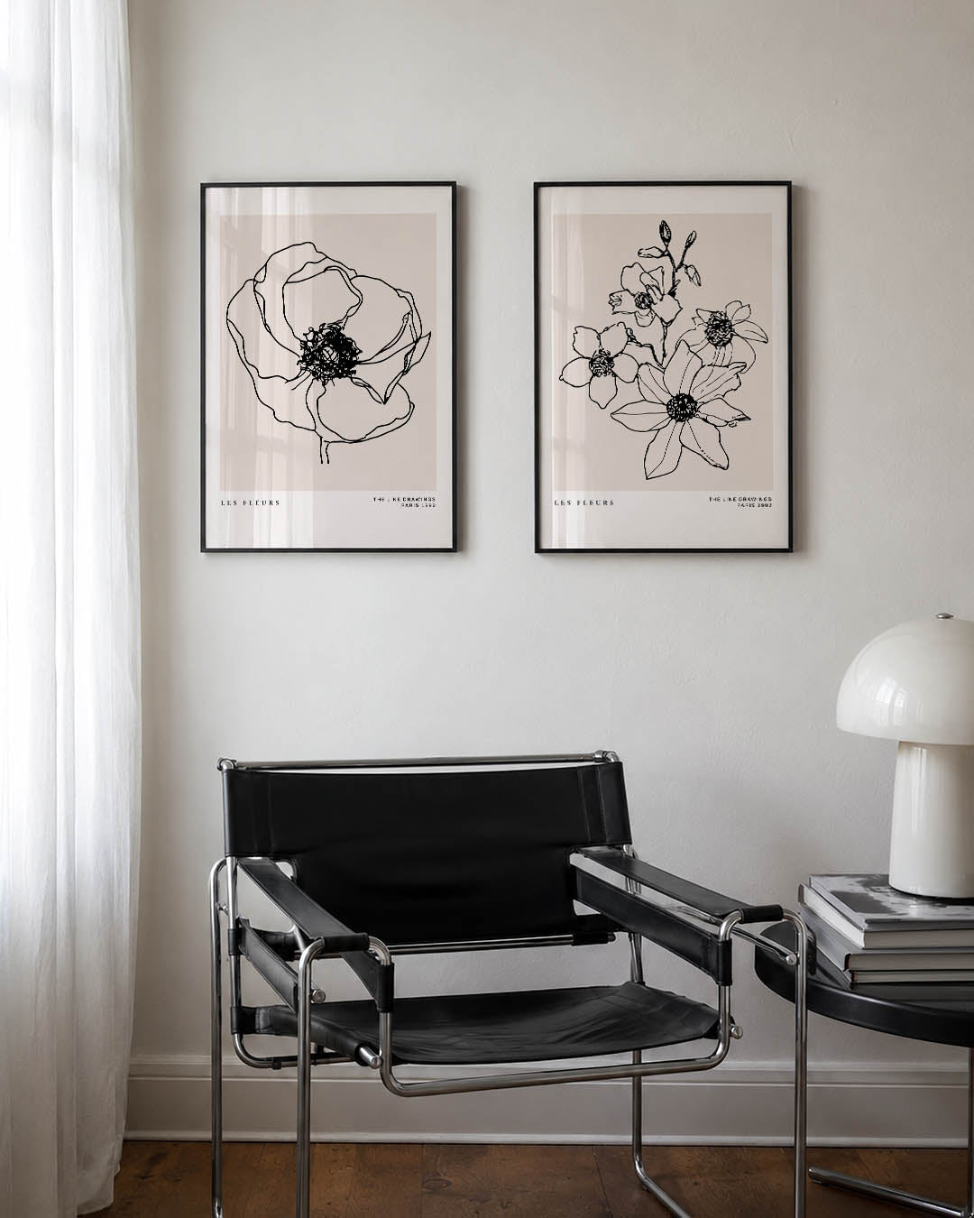 Lijnenbloem Posterset