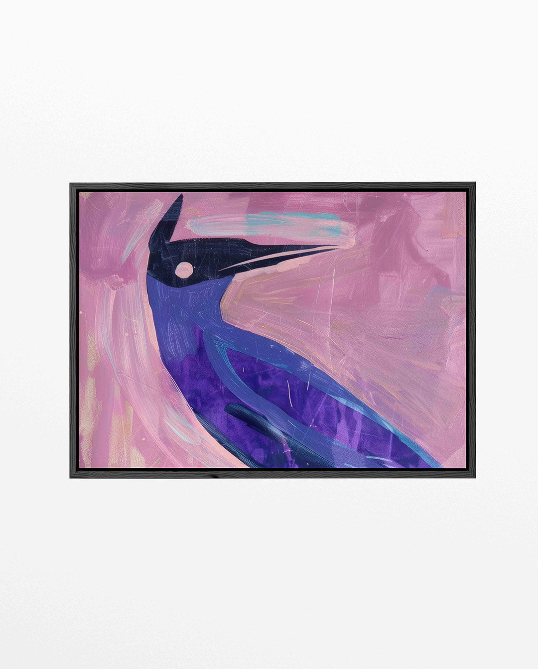 Vogelsilhouet in kleur Kunstwerk