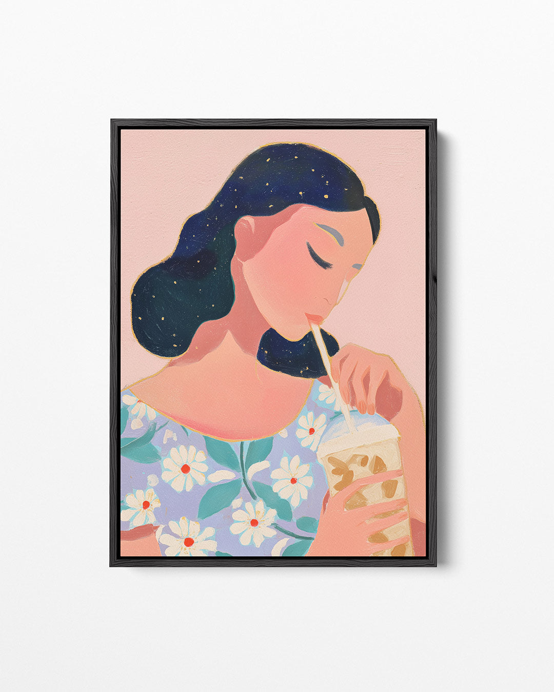 Dromerige vrouw Kunstwerk