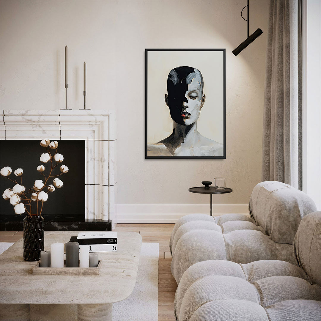 Dualiteit portret Kunstwerk