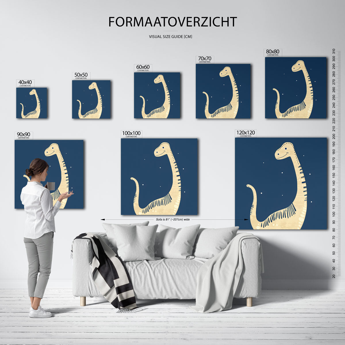 Dinosaurus glimlach Poster