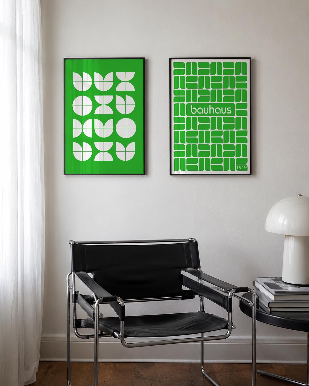 Vormenspel groen Posterset