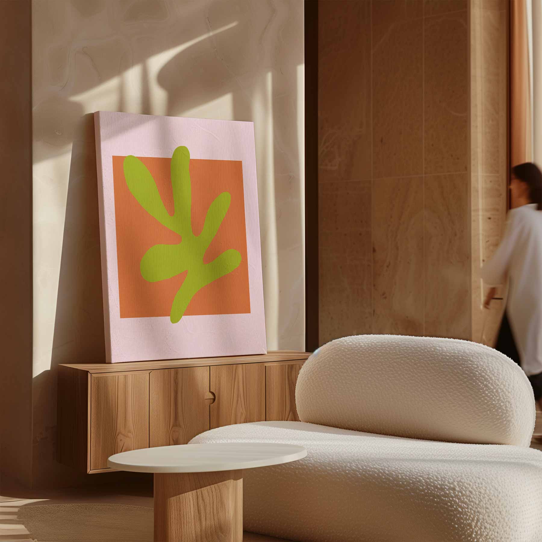 Organische Vormen Kunstwerk-canvas-dibond-plexiglas-wanddecoratie-WallArtistic